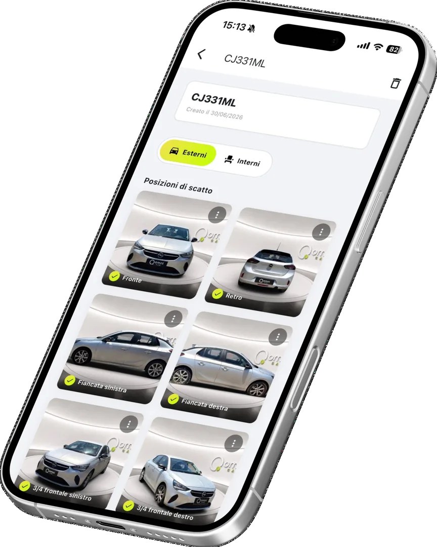 Dettaglio progetto veicolo nel Garage OmniCar