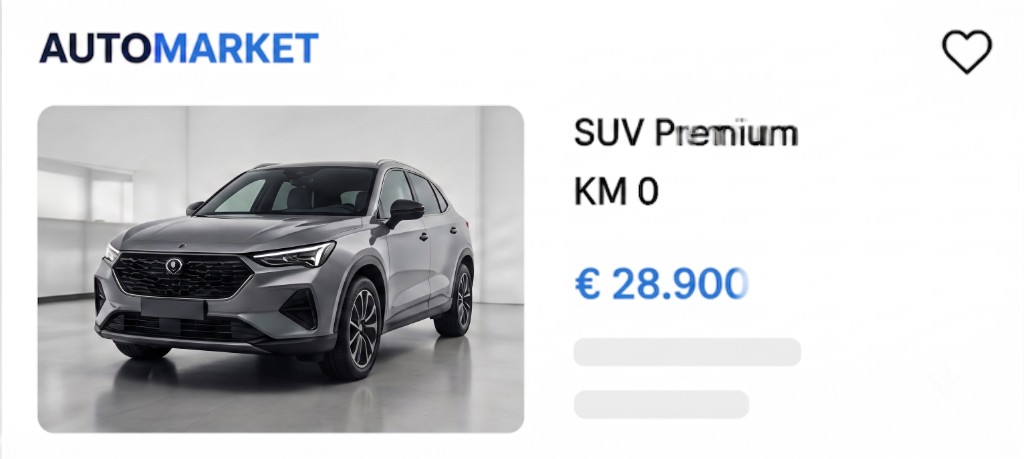 Annuncio per marketplace